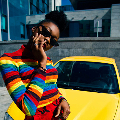 Colorful Jumper with Horizontal Stripes